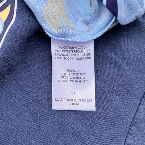 Bluey Bingo Two Piece Set Short Sleeve Shirt and Shorts Clear Sky Size 3T NWT - Picture 6 of 7